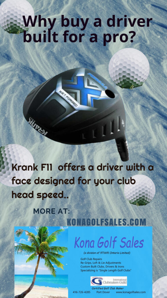 Why buy a driver built for a pro? professional drivers are built to withstand impact from ball speeds of 120 mph. Krank builds a driver to match your speed. If you swing less than 100 mph, you are not getting full compression or maximum distance from your driver